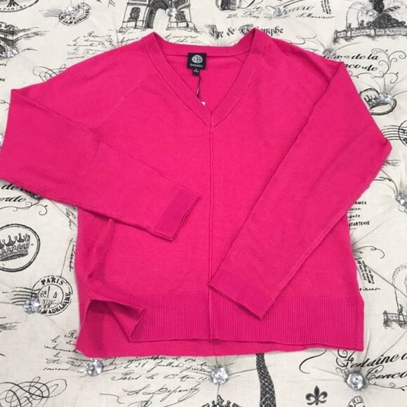 Bobeau V-Neck Knit Pullover Sweater - Picture 3 of 8